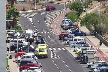 Atropello de una persona en un paso de peatones del Valle de Jinámar (Telde)/TA.